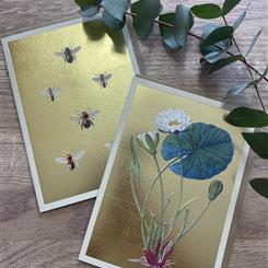 Gold Leaf Greetings Card